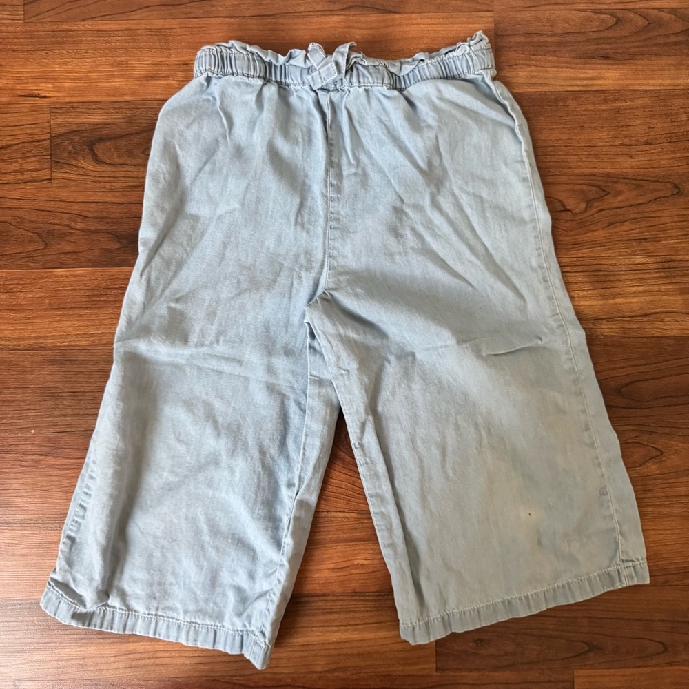 Dip | Striped Ruffle Top and Light Blue Pant Set - Picture 6 of 9